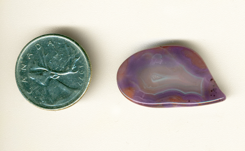 Purple and orange fortified freeform polished Parcelas Agate from Mexico!