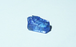 Rough Tanzanite (Zoisite) crystal, clear purple blue.